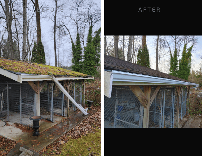 Aluminum Gutter and Downpipe Installation in White Rock, BC