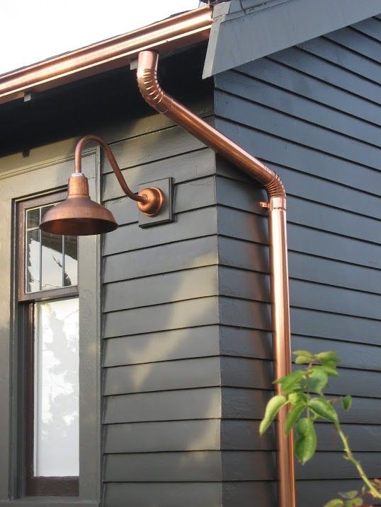 Copper Gutter and Copper Downpipe European Half-Round Gutters in Victoria, BC