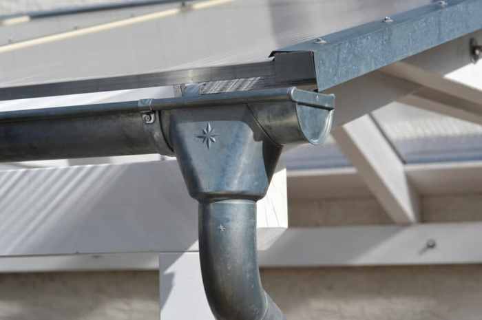 Zinc Half-Round Gutter and Zinc Downpipe European Half-Round Gutters in Victoria, BC